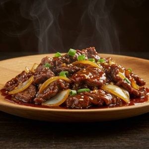 128. Beef Chinese Style /  中式牛肉配洋葱和北京酱