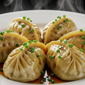 21. Fried or Steamed Chicken Dumpling / 炸或蒸鸡肉饺子