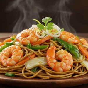 76. King Prawn Chowmein / 大虾炒面