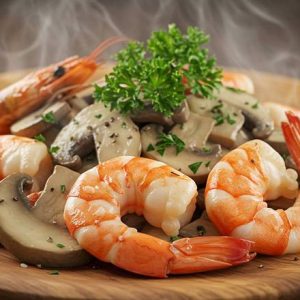 106. King Prawn with Mushroom / 蘑菇大虾