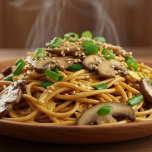 89. Mushroom Chowmein / 蘑菇炒面