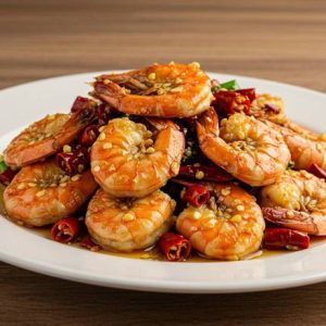 22. Stir-Fried Prawn in Chilli & Salt (8pcs) / 椒盐炒虾(8 只)